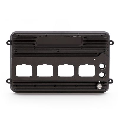 Black Precision Die Casting Parts ADC12 Anodizing For Telecom Communication